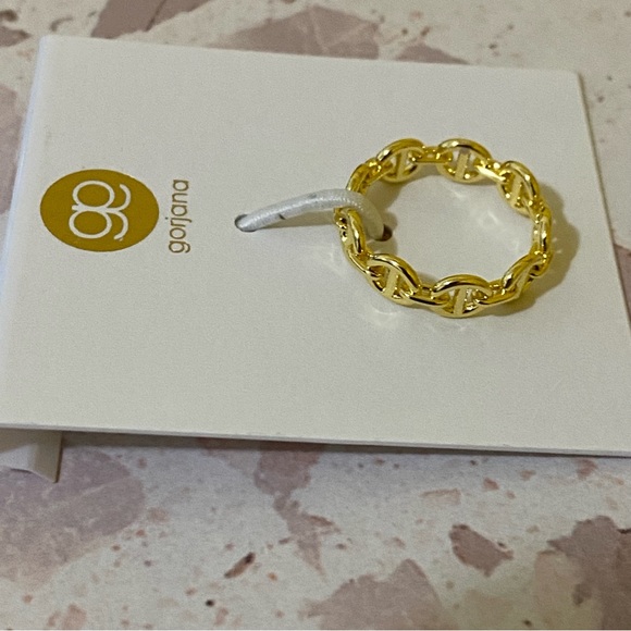 Gorjana 18k Gold Plated Port Ring Womens Size 6 and 8 New With Tags - Picture 4 of 6